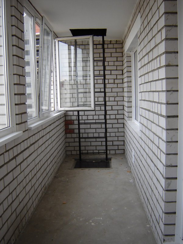 Escalier de secours interne