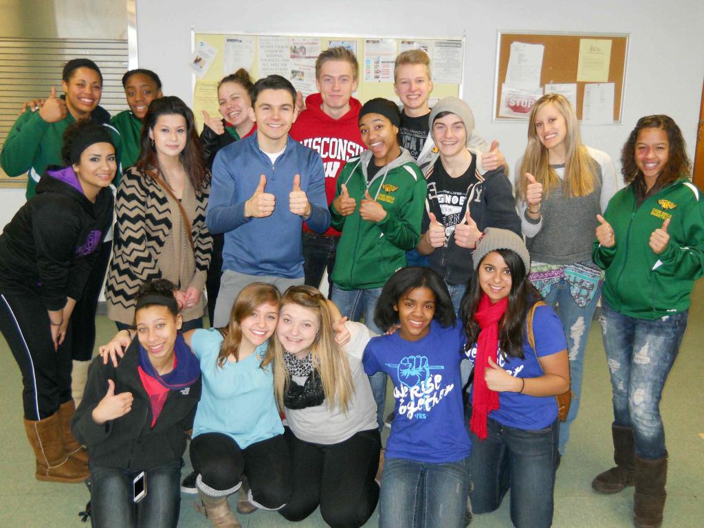 Les volontaires sont des gens heureux.